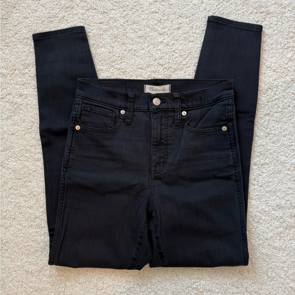 Madewell Women's 10” High Rise Black Skinny Jeans